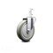 Service Caster 5 Inch Gray Polyurethane Wheel Swivel 7/8 Inch Square Stem Caster SCC SCC-SQ20S514-PPUB-GRY-78 - alternate 2